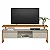 Rack Esmeralda Linea 1,80 Nature / Off White Tv até 70 Polegadas - Imagem 4
