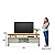Rack Esmeralda Linea 1,80 Nature / Off White Tv até 70 Polegadas - Imagem 2