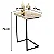 Mesa De Apoio Sofá JB Luxo Off White Pé Preto JB 4774 - Imagem 3