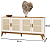 Buffet Andorra 1.72m Cor: Off-White/Nogueira 47532 EDN - Imagem 5