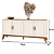 Buffet Sierra 1.72m Cor: Off-White/Cedro 47635 EDN - Imagem 3