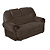 Conjunto 2 e 3 Lugares Corolla Amilcar Suede Marrom - Imagem 3