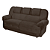 Conjunto 2 e 3 Lugares Corolla Amilcar Suede Marrom - Imagem 2
