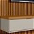 Painel Ripado Modular 2.6 + Nicho 2.2 + Prateleira 2.2 Linea - Imagem 3
