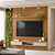 Painel Ripado Modular 2.2 + Nicho 2.2 + Prateleira 2.2 Linea - Imagem 1