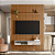 Painel Ripado Modular 1.8 + Nicho 1.4 + Prateleira 1.4 Linea - Imagem 1