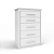 Cômoda Elegance 5 Gavetas 2087 Batrol *PRONTA ENTREGA* - Imagem 2