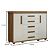 Cômoda Havana 5 Gavetas 2 Portas 100% MDF Legno/Off-White Barreto Lonçarcci - Imagem 4