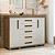 Cômoda Havana 5 Gavetas 2 Portas 100% MDF Legno/Off-White Barreto Lonçarcci - Imagem 1