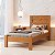 Cama Solteiro Amsterdã 100% MDF Nature Barreto Lonçarcci - Imagem 1
