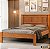 Cama Casal Mônaco 100% MDF Nature Barreto Lonçarcci - Imagem 1