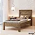 0009.02 BARRETO CAMA SOLTEIRO AMSTERDA LEGNO - Imagem 1