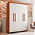 0005.05 BARRETO ROUPEIRO VIENA 4 PORTAS NATURE/OFF WHITE - Imagem 1
