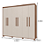 0008.03 BARRETO ROUPEIRO MADRI 6 PORTAS LEGNO/OFF WHITE - Imagem 3