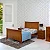 Cama de Casal em Madeira maciça da linha Dubai - Realce REF:4602 - Imagem 1