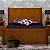 Cama de Casal em Madeira maciça da linha Londres - Realce Ref: 4802 - Imagem 1