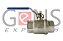 Válvula Esfera Monobloco Passagem Plena BSP Manual PTFE - Imagem 1