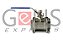 Válvula Esfera Tripartida 304 PTFE Plena 2 Vias BSP Manual - Imagem 2