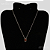 Colar Retangulo Zirconia - Vermelho - Imagem 2