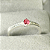 Anel Zircônia Rosa Cravejado - Prata 925 - Imagem 2