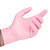 Luva Volk Sensi Rosa Slin Nitlílica Tamanho P Com 100 Unidades - Imagem 3