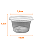 Kit Pote e Tampa Redondo Totalplast 250ml c/24 Unidades - Imagem 2