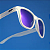 Óculos de Sol Polarizado UV 400 GLITTER ROXO - Imagem 2