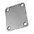 Neck Plate Para Guitarra e Baixo Liso Cromado - Imagem 1