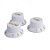 Kit Knob Plástico Strato 1 Volume 2 Tons Branco - Imagem 1