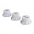 Kit Knob Plástico Strato 1 Volume 2 Tons Branco - Imagem 2