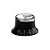 Knob Acrílico Top Hat Tone Preto - Imagem 2