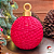 Bola de Natal Vermelha - Imagem 1