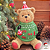 Urso Natalino Sentado - Imagem 1