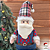 Papai Noel de Gorro Xadrez Expansível - Imagem 3