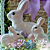 Cesta de Flores com Coelhos - Imagem 2