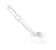 COLHER SÓLIDA 33cm policarbonato - cristal - Imagem 1