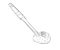 COLHER PERFURADA 33cm policarbonato - cristal - Imagem 1