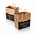 Kit 50 Sacolas Kraft com Alça Torcida 30x31x19cm para Delivery - Happy Food - Imagem 1