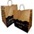 50 Sacolas Kraft Alça Torcida Delivery 30x31x19 Happy Food - Imagem 1