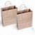 Sacolas Kraft Pequena Delivery 120g - 23x28x10 - 100 Unid - Imagem 3