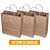 Kit 50 Sacolas de Papel Kraft 120g - 23x28x10 Extra Resistentes com Alça Torcida para Delivery e Presentes - Imagem 6