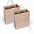 Kit 400 Sacolas de Papel Kraft 120g - 23x28x10 Extra Resistentes com Alça Torcida para Delivery e Presentes - Imagem 1