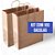 Kit 100 Sacolas de Papel Kraft 120g - 32x37x11 Resistentes e Sustentáveis para Lojas e Delivery - Imagem 4