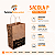 Kit 100 Sacolas Kraft com Alça Torcida 18x28x11cm para Delivery - Imagem 2