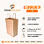 Kit 50 Sacolas Kraft com Alça Torcida 18x28x11cm para Delivery - Imagem 4