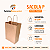 Kit 50 Sacolas Kraft com Alça Torcida 18x28x11cm para Delivery - Imagem 2