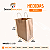 Kit 50 Sacolas Kraft com Alça Torcida 18x28x11cm para Delivery - Imagem 3