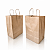 Kit 50 Sacolas Kraft com Alça Torcida 26x33x17,5cm para Delivery - Imagem 1