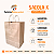 Kit 50 Sacolas Kraft com Alça Torcida 26x33x17,5cm para Delivery - Imagem 2