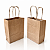 Kit 100 Sacolas Kraft com Alça Torcida 15x23x8,5cm para Delivery - Imagem 1